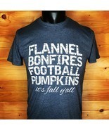 &quot;It’s Fall Y’all&quot; Tshirt Fall Themed Tshirt - Flannel, Bonfires, Footbal... - £12.22 GBP+