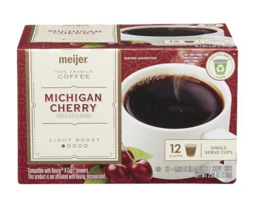 Michigan Cherry Coffee Light Roast Keurig K Cup Cups 12 ct Fredericks By Meijer
