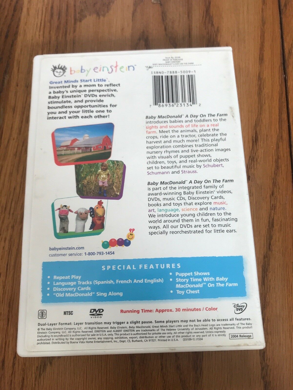 Baby Einstein: Baby Macdonald: A Day On The Farm (dvd, 2004) Ships N 