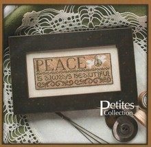 Erica Michaels Petites Cross Stitch Chart Peace - $14.84