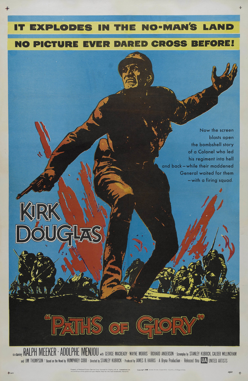 Paths of Glory Movie Poster Kirk Douglas 1957 Art Film Print Size 24x36 27x40