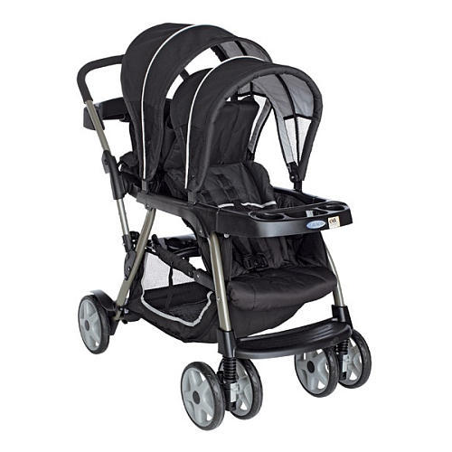 Graco Double Stroller\/Twin Stroller with 2 Car Seats Included Travel System B  Strollers