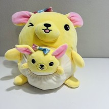 2x Justice Squishmallow 8.5&quot; &amp; 4.5&quot; Merry Yellow Golden Retreiver Dog Pu... - $34.65