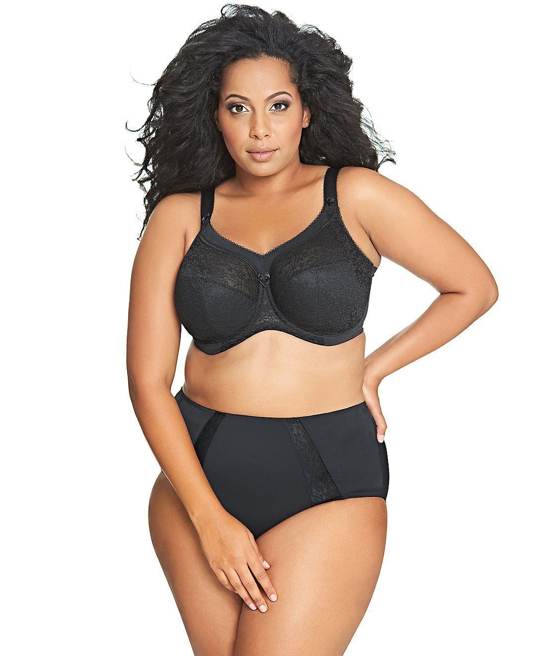 Goddess BLACK Adelaide Underwire Full Cup Bra, US 38K Bras & Bra Sets