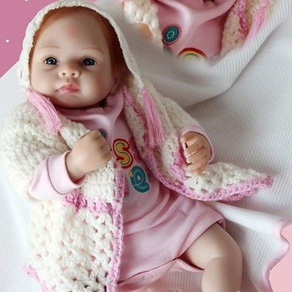 Lifelike Vinyl Girl Baby Doll Reborn Adorable Soft ...