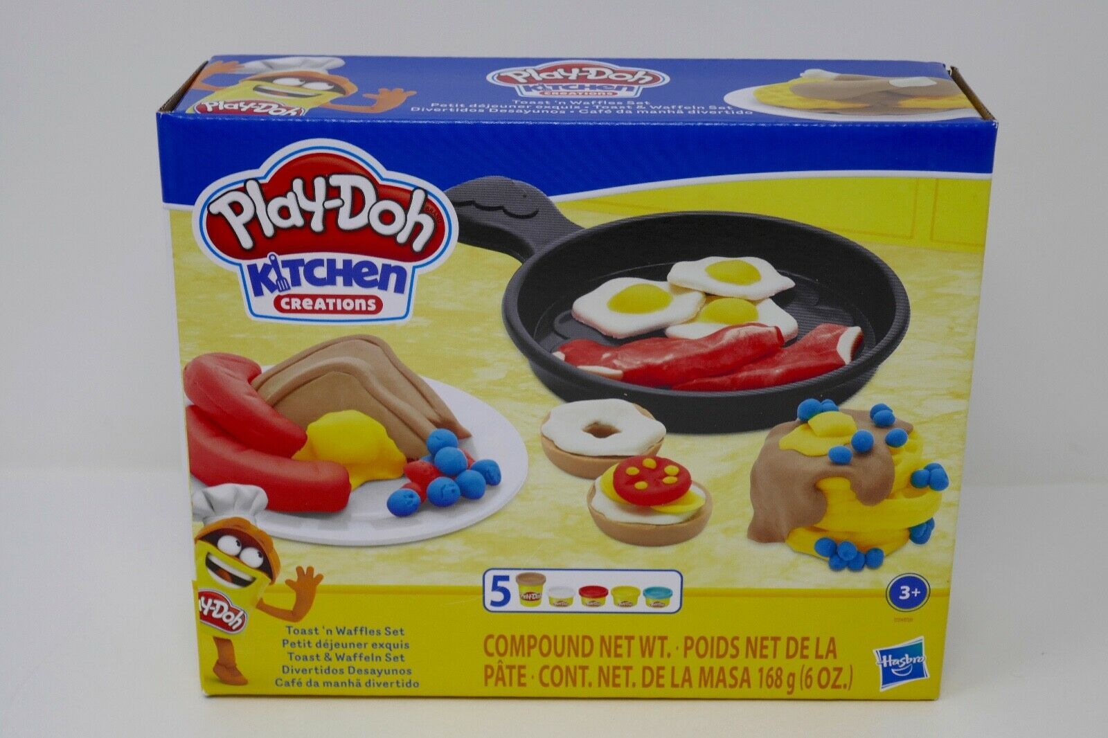 Hasbro PlayDoh Kitchen Creations Breakfast Toast n Waffles Food Set