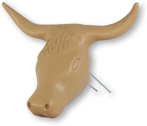 Black Jr Junior Steer Head Team Roping Rope dummy plastic rodeo kids New hot!