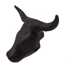 Black Jr Junior Steer Head Team Roping Rope dummy plastic rodeo kids New hot!