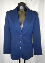 Vintage Pendleton Navy Blue Wool Blazer - Half Lined - Women&#39;s 10 - $21.80