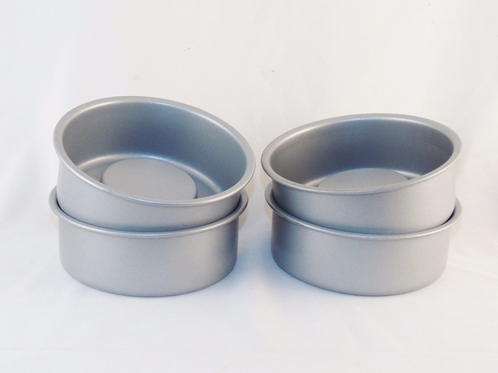 Set of 4 Mini Cake Baking Pans ~ For Making Filled Cakes With Hollow