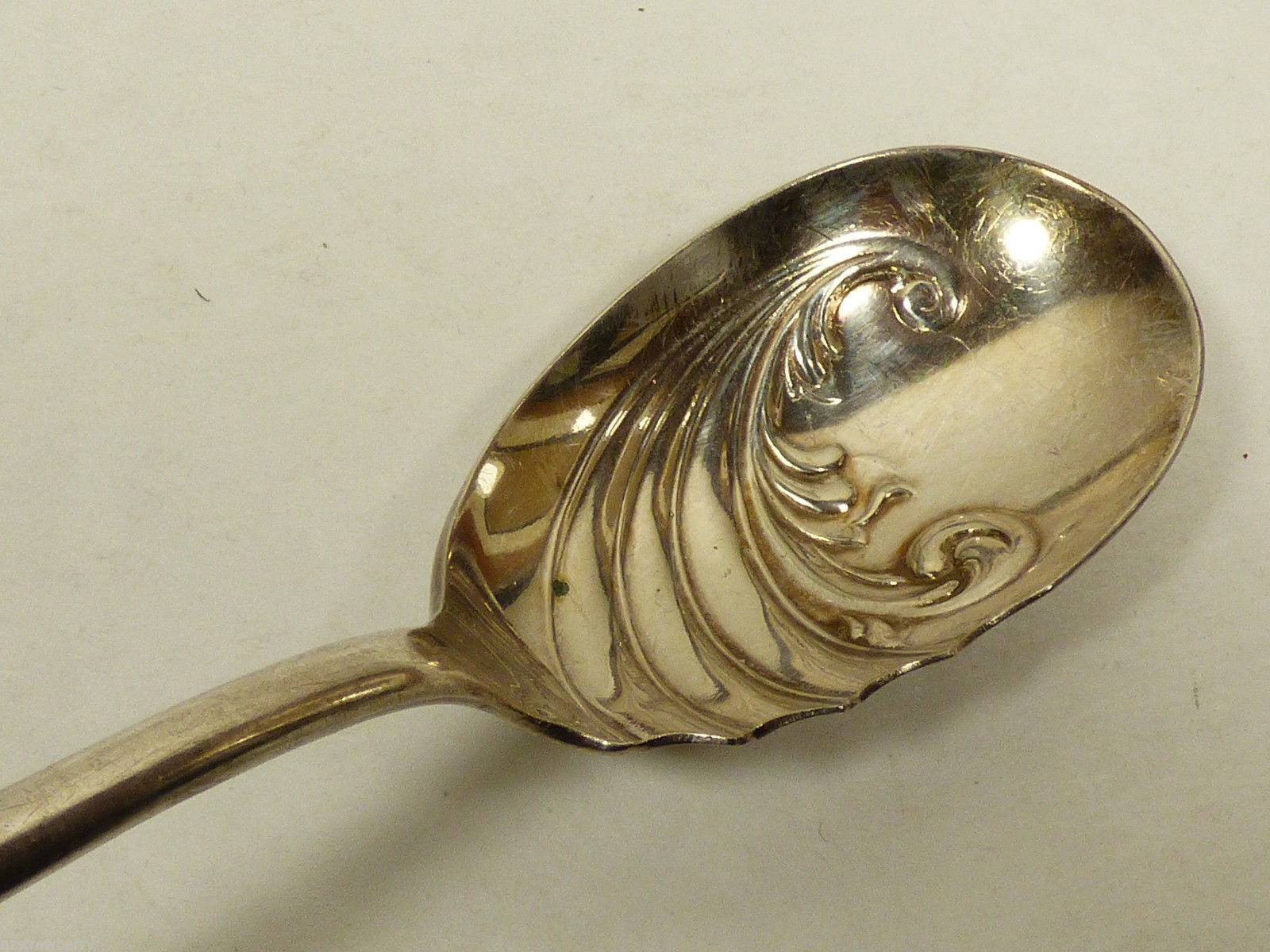 VTG Rogers 1881 Silver Plate serving spoon Scroll shell design - Other ...