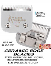 Pro Edge Ceramic 10&4F(4FC)Blade*Fit Oster A6 A5,Andis Agc,Wahl KM5 KM10 Clipper - $66.99