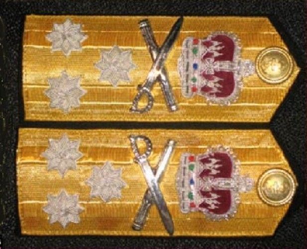 CP MADE NEW US COAST GUARD AUX HARD SHOULDER BOARDS NATIONAL COMMODORE NACO