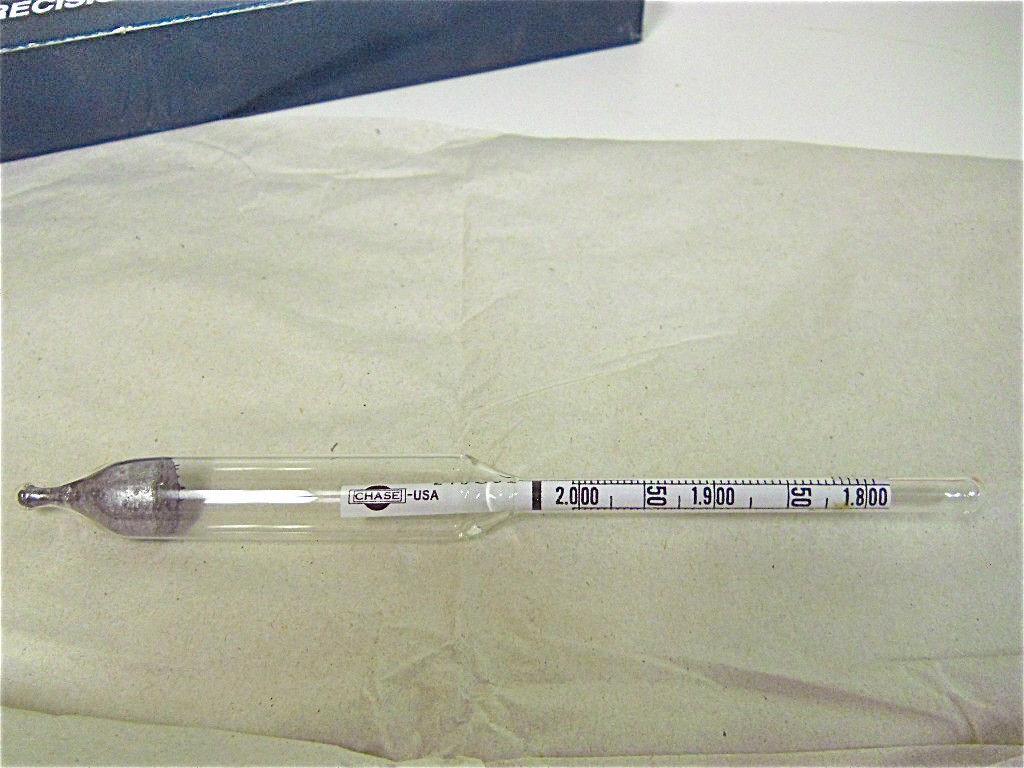 Chase Precision Hydrometer 1.8002.000 Range Short Form 165mm OAL 1995
