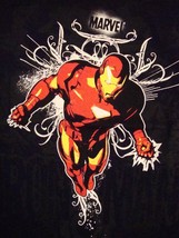 Iron Man Marvel Comics Super Hero Black T Shirt L - $18.50