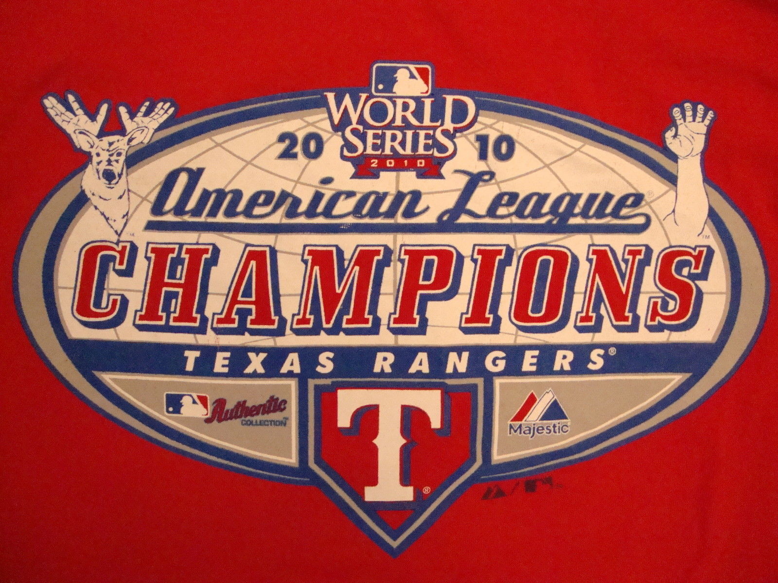 MLB, Shirts, Authentic Texas Rangers World Series Championship Jersey