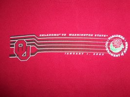 NCAA Oklahoma University OU Sooners Vs Wash. State '03 Graphic Print T Shirt XL - $17.07