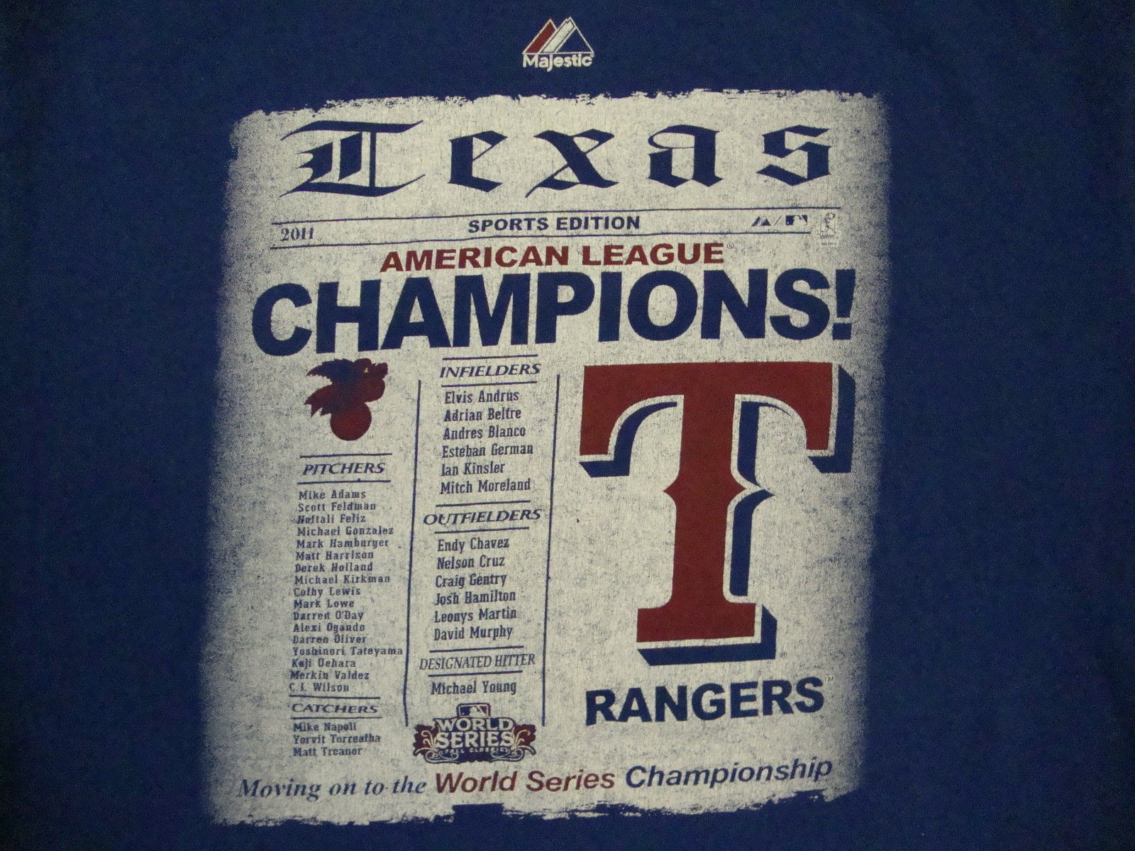 texas rangers championship shirt