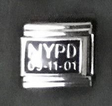 NYPD 09-11-01 Italian Charm Enamel Link K23 Style C - $12.00