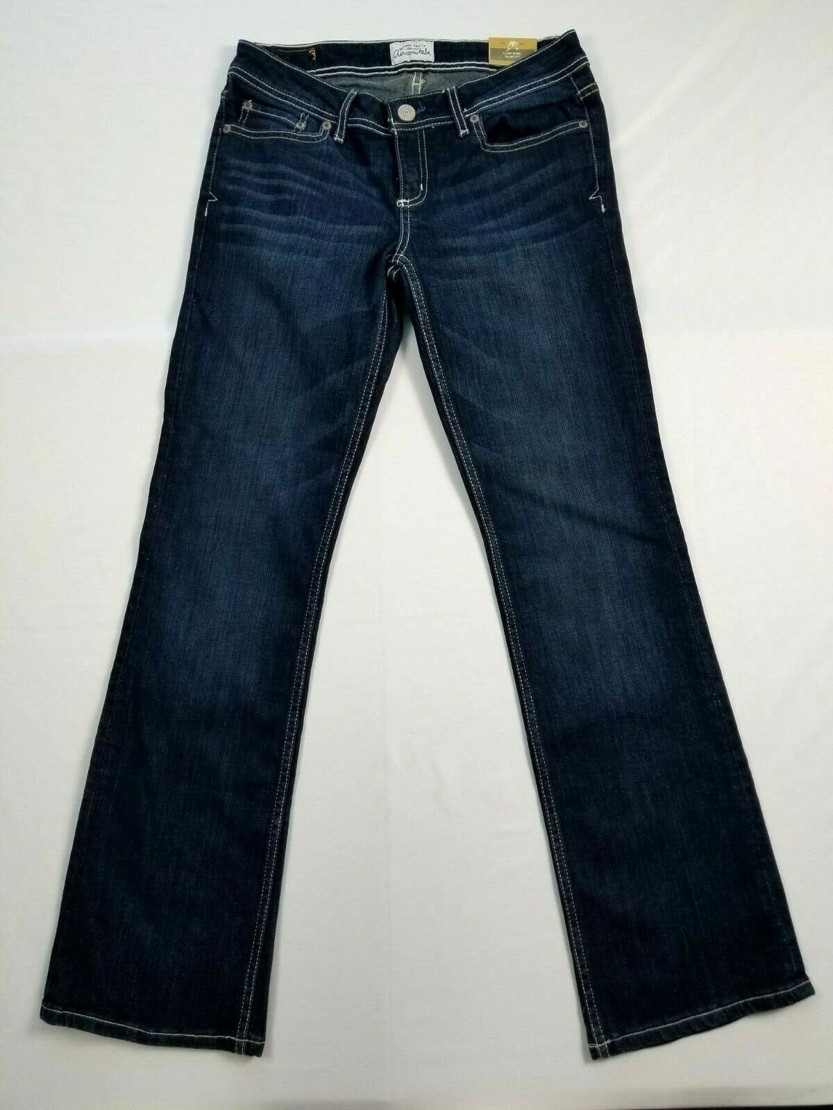 Aeropostale Women's Low Rise Slim FIt Blue Jeans Size 5/6 Chelsea ...