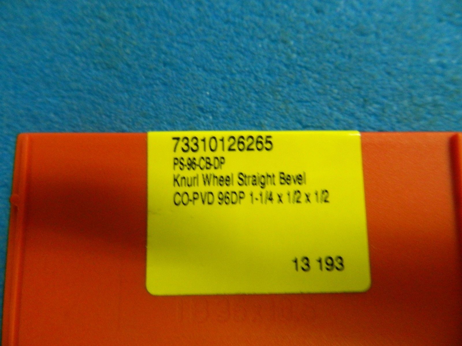 DORIAN TOOL PS96CBDP Knurl Wheel Straight Bevel 11/4" x 1/2" x 1/2