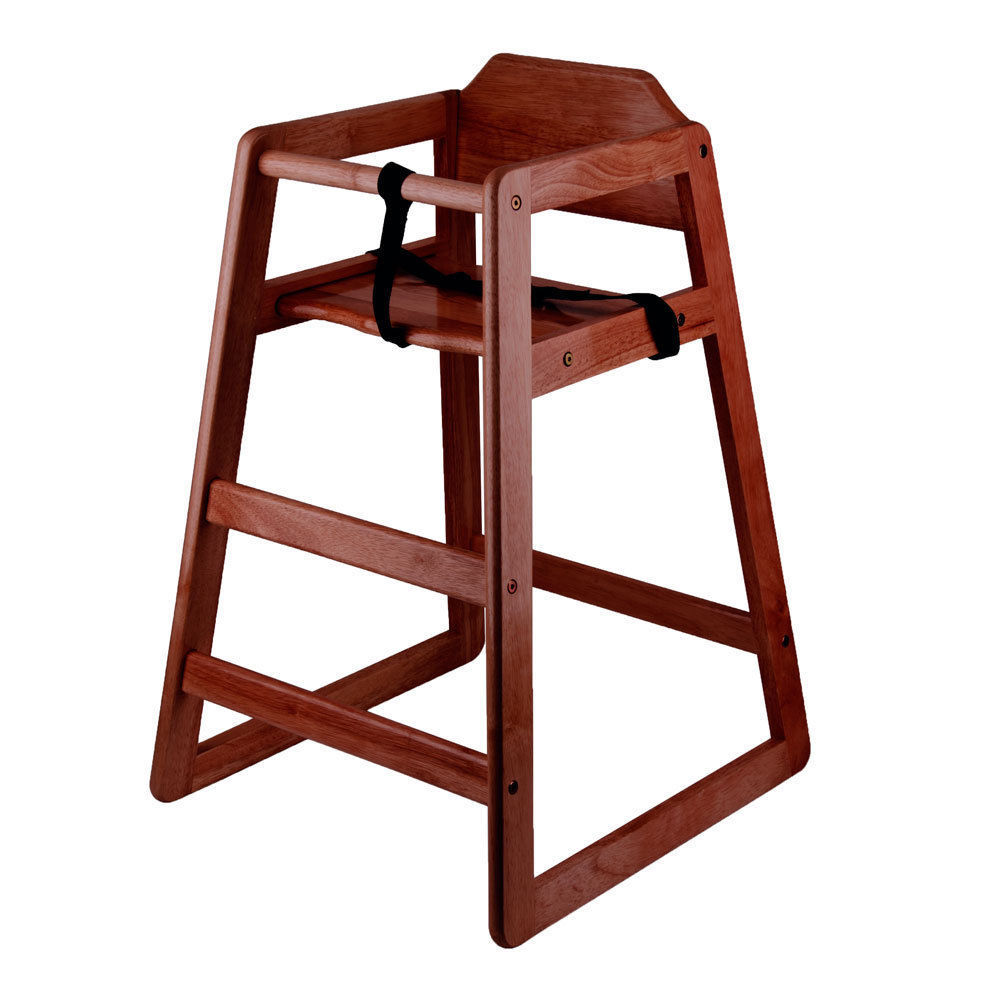 New Restaurant Style Wooden High Chair Assembled High Chairs