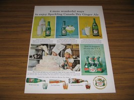 1958 Print Ad Canada Dry Ginger Ale 4 Ways to Enjoy Kids Decorate Cake - $15.67
