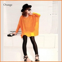 Many Colors Oversized Comfy Pull Over Knitted Long Tunic Batwing Sleeved Sweater image 5