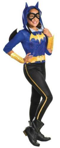 Rubies - Girl dc comics batgirl jumpsuit mask belt gauntlets 5 pc halloween costume-12/14