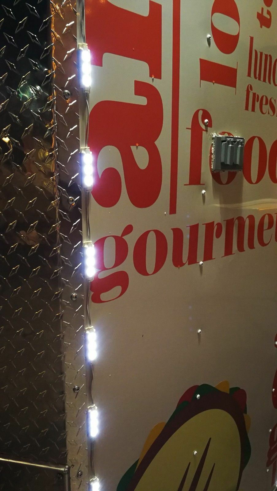 50ft Food Truck LED Light Kit Concession Vending Cart Kiosk 5730 UL Power Supply String Lights