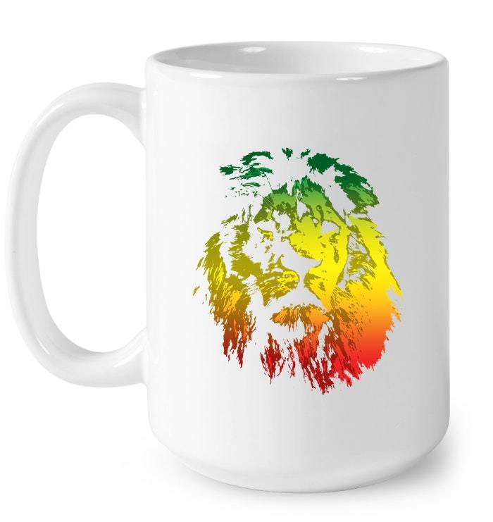 Lion Rasta Colors Rastafari Pride Reggae Gift Coffee Mug Mugs
