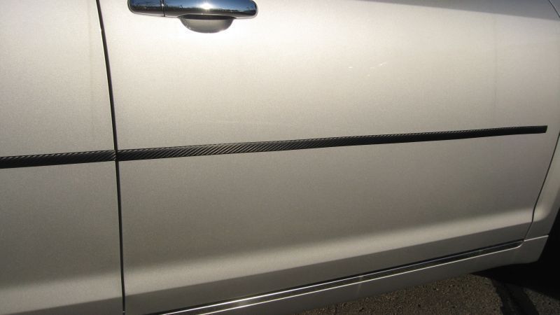MERCEDES CARBON FIBER WHEEL WELL FENDER TRIM MOLDING 4PC W//5YR WARRANTY 3
