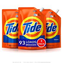 Tide Liquid Laundry Detergent Smart Pouch, Original Scent, 48oz (3 Pack) - $29.79