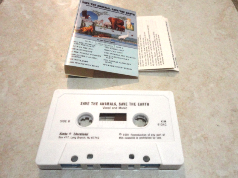 CASSETTE Lois Skiera-Zucek 'Save the Animals Save the Earth' endangered ...