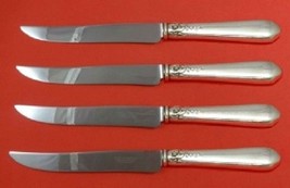 Nellie Custis By Lunt Sterling Silver Steak Knife Set Large 4pc HHWS Custom - $325.71