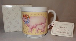 Pig Mug Coffee Cup Bonnet Piglet Creative Circle #8120 in Box Country 11... - $29.46