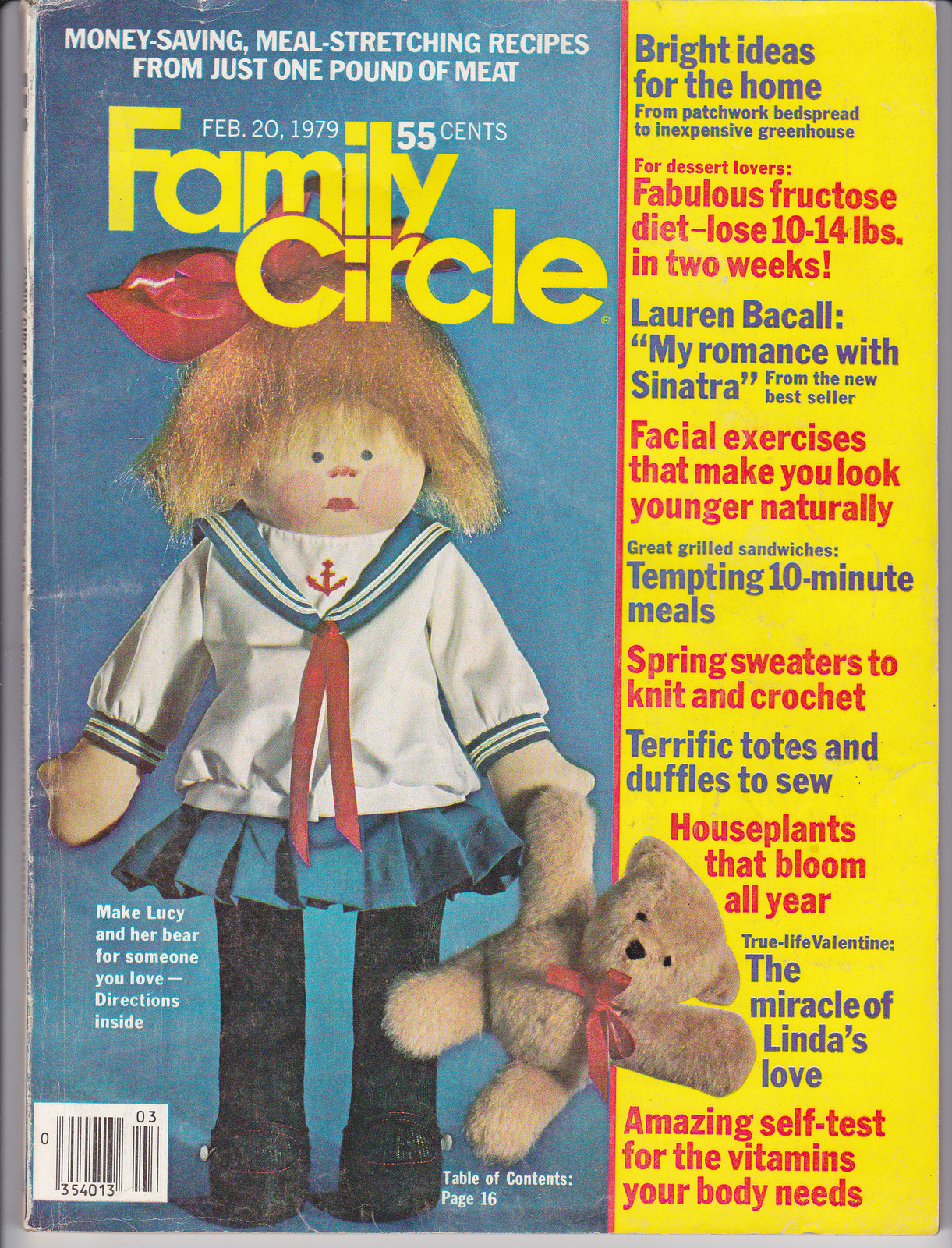 FAMILY CIRCLE FEB. 20, 1979 Magazine Back Issues