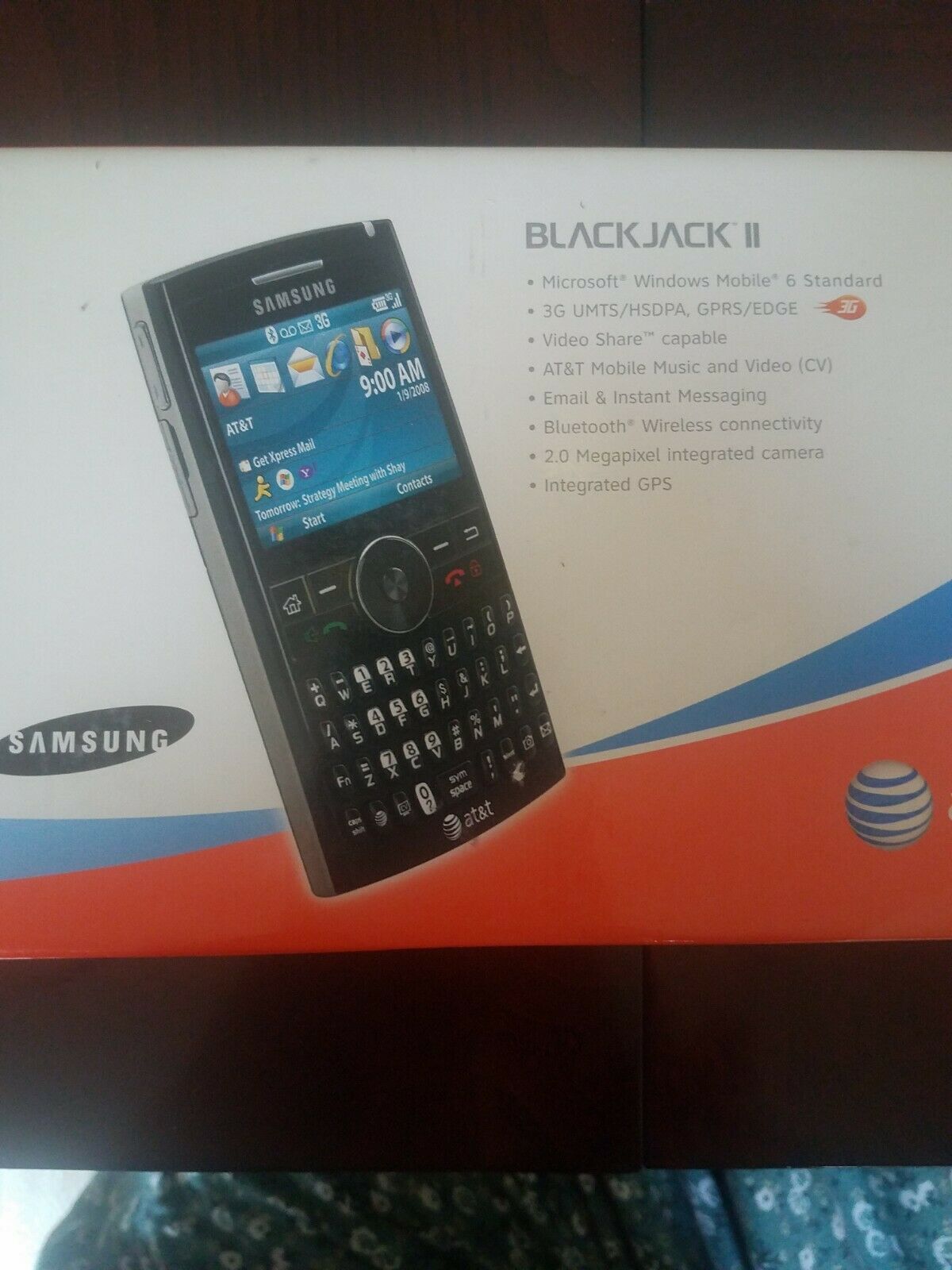 Samsung BlackJack II SGHI617 Black (AT&T) Cellular Phone