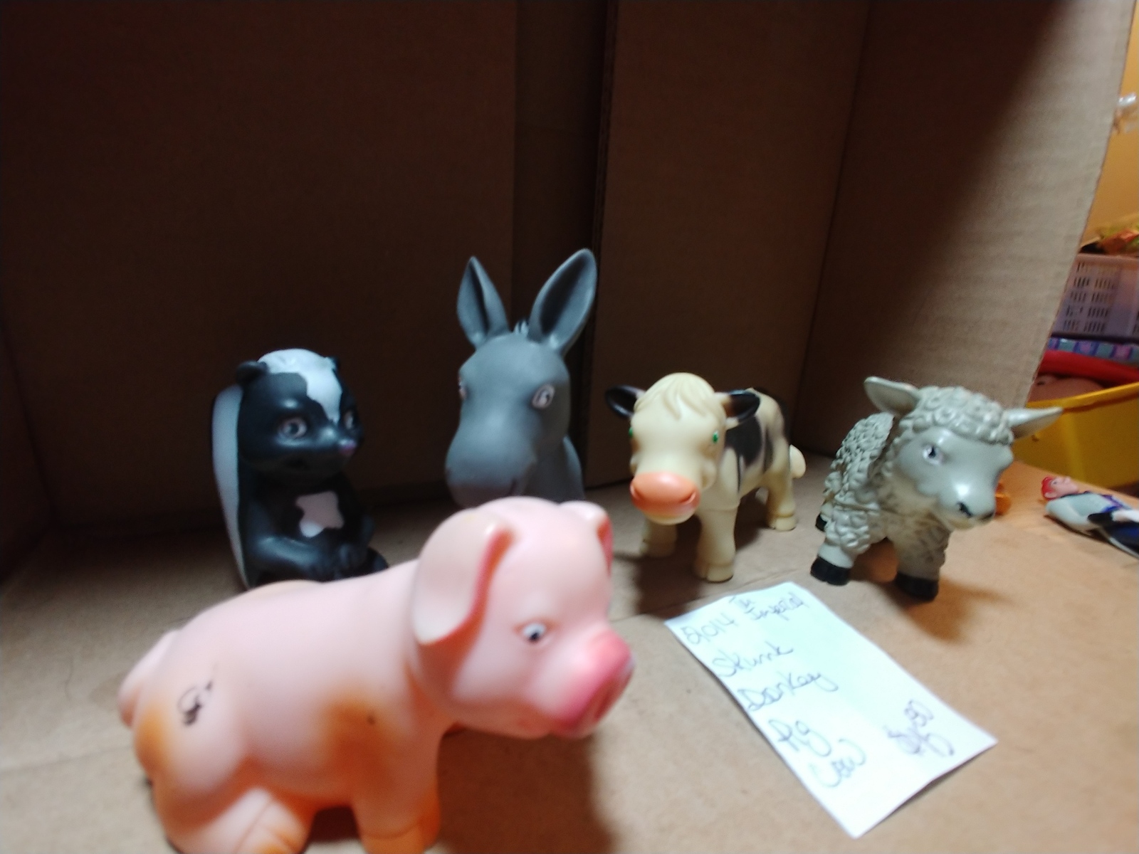 soft rubber farm animals