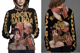 Rocky balboa creed micks hoodie fullprint zipper women thumb200