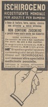 V3865 Ischirogeno - 1938 Advertising Age - Vintage Advertising - $4.36