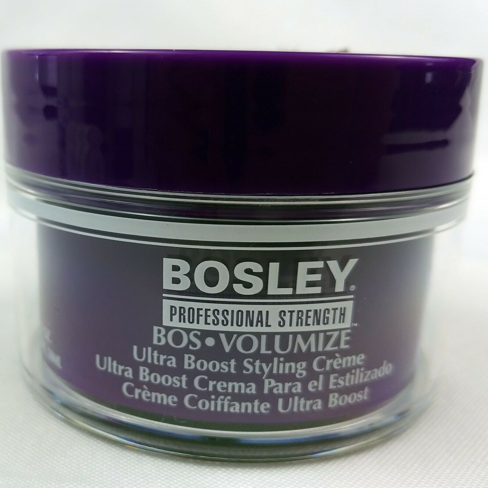 Bosley Ultra Boost Styling Creme 1.7 oz Jar Semi Matte Texture Volumizing - $13.85