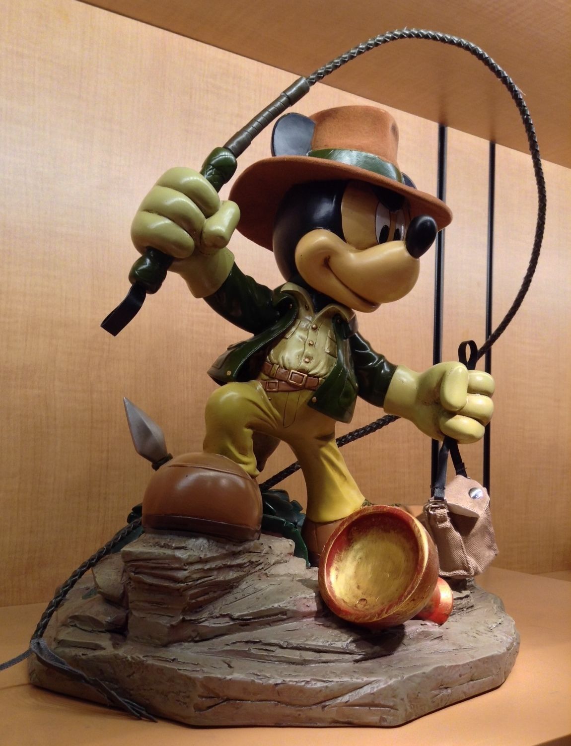 mickey mouse indiana jones statue