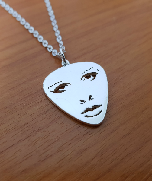 Pendant - When Doves Cry - Face - 925 Sterling Silver - Handmade
