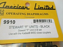 American Limited #9910 Stewart "F" Units-Black Diaphragms A-B Set HO Scale image 1