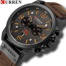 Top Brand Luxury CURREN 8314 Fashion Leather Strap Quartz Men Watches Casual Dat - $36.99+