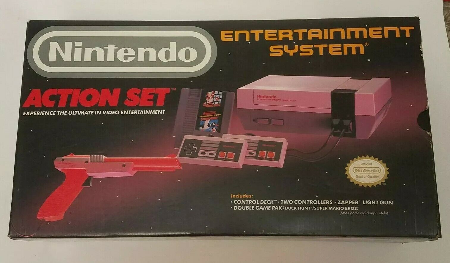 Original Nintendo Entertainment System Action Set Console NES Complete ...