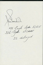 Jim Goodson signed card.U.S WWII Ace. RAF. 336th FS..P-47. P-51. 32 tota... - $14.95
