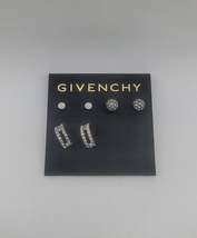Givenchy 3-PC. Set Crystal & Hoop Earrings – Rhodium - $27.00