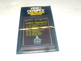 ATARI - VIDEO OLYMPICS GAME W/INSTRUCTION BOOKLET - TESTED GOOD - L252A - $6.65